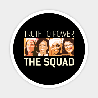 Truth To Power Squad AOC Tlaib Ilhan Ayanna Vintage Magnet